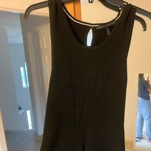 Black Ribbed Tank Top